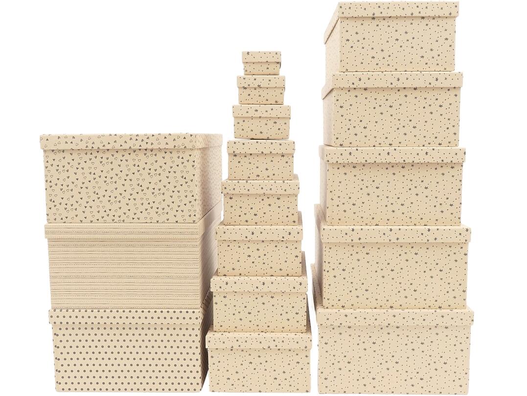 Geschenkbox "Herz/Linie/Punkt/Klecks" 13er VE 4