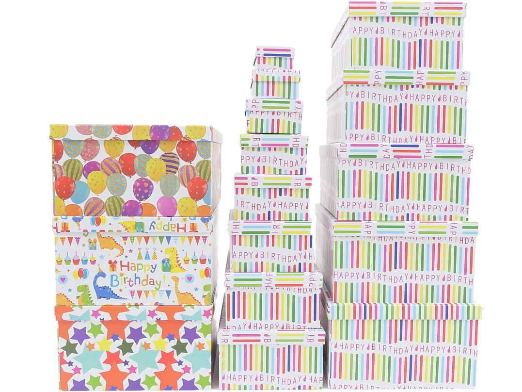 Geschenkbox "Happy Birthday" 13 er VE 4