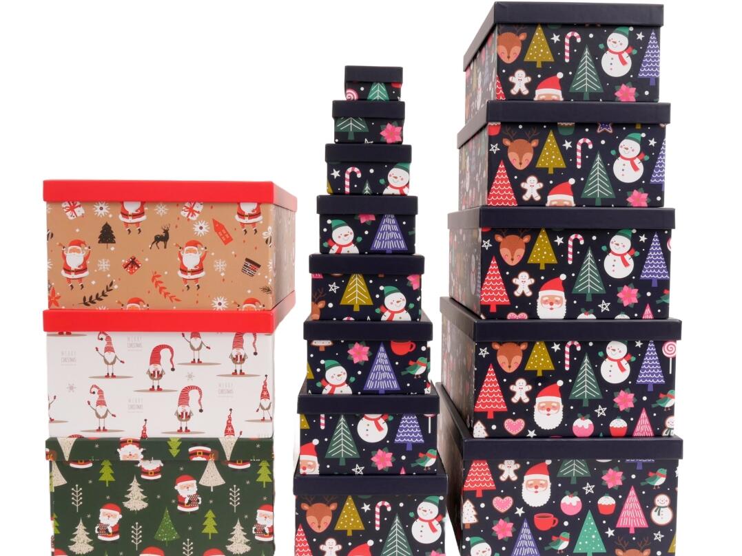 Geschenkbox "Weihnachtsmann 1" 13er VE 4