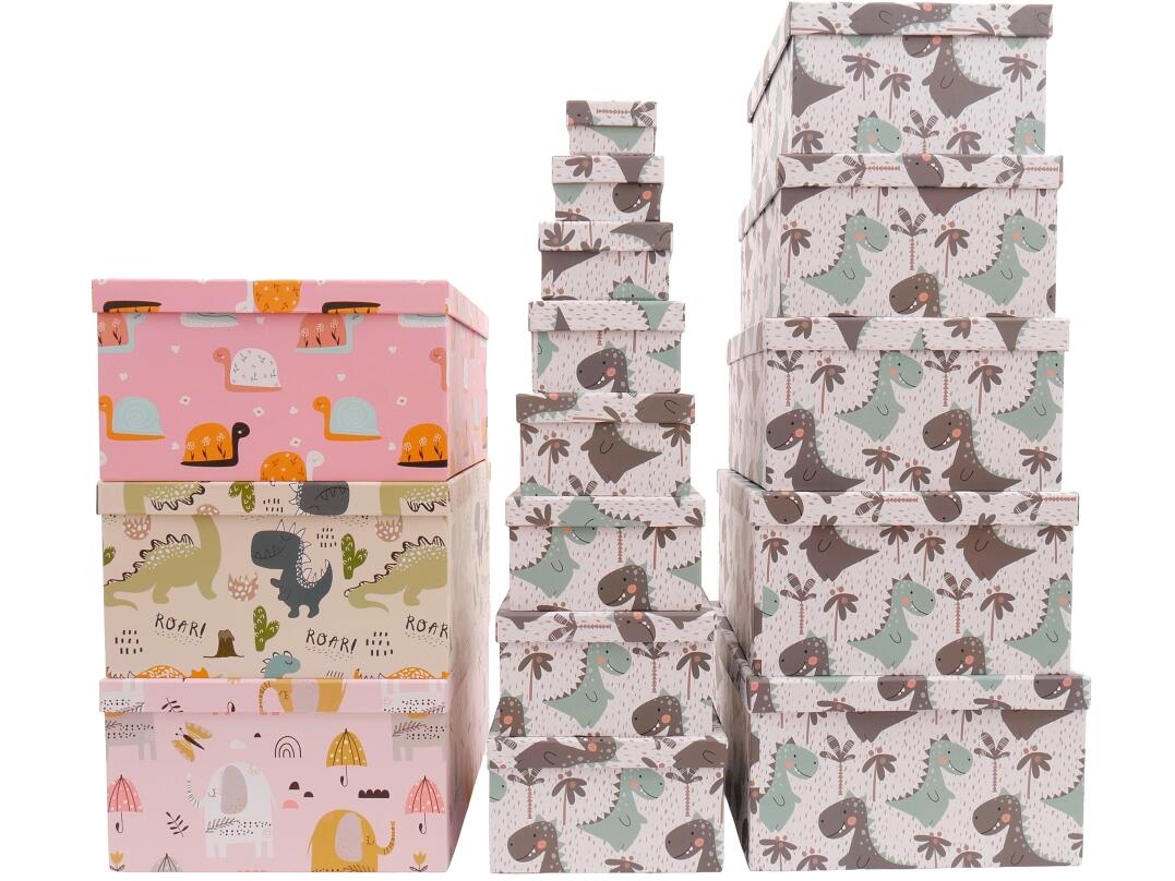 Geschenkbox "Tiermotive" 13er 4 Designs VE4