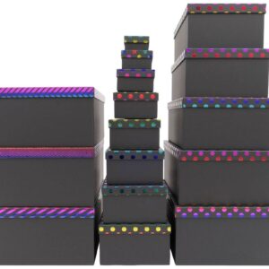 Geschenkbox "Schwarz/Multicolor" 13er VE 4