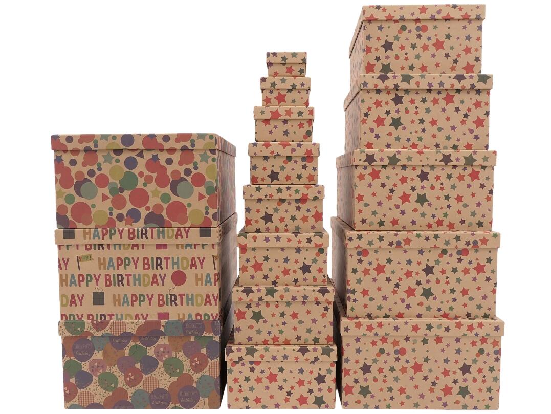 Geschenkbox "Happy Birthday" 13er VE 4