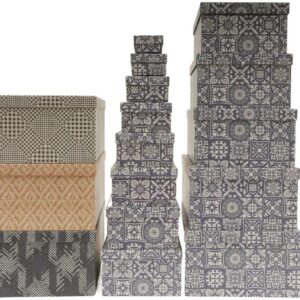 Geschenkbox "geometrische Motive" 13er VE 4