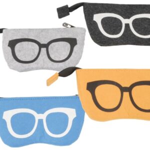 Brillenetui Filz "Druck Brille" 17,5 x 9,5 VE48/24