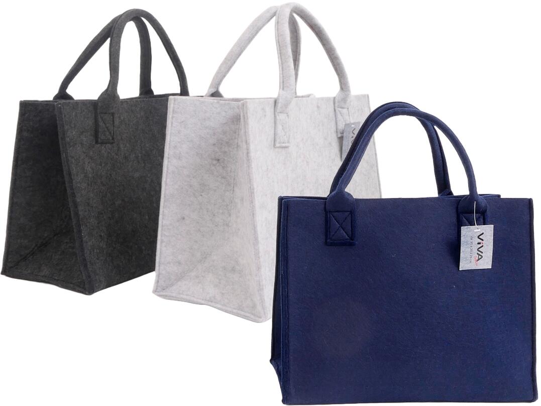 Einkaufstasche Filz ca 35 x 20 x 28 cm VE 12/ 6