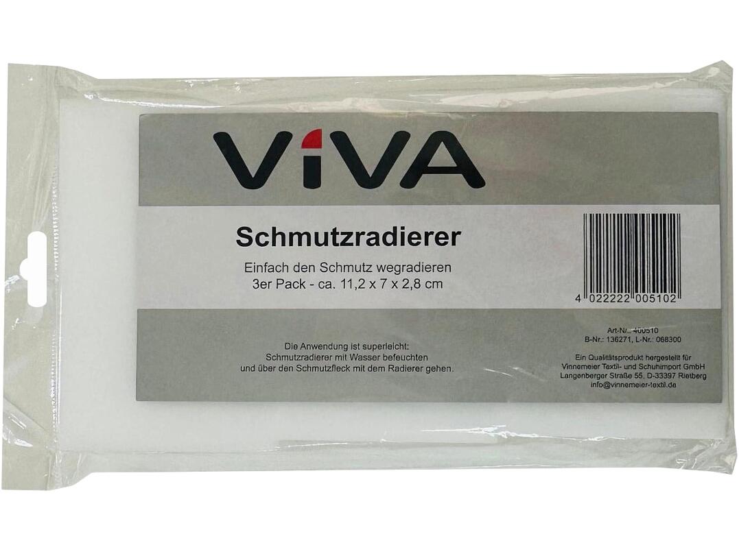 Schmutzradierer 3tlg., 11,2 x 7 x 2,8 cm VE 48