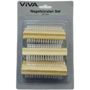 Nagelbürsten - Set 3er Pack 9,5 x 3,5 x3,5 cmVE 48
