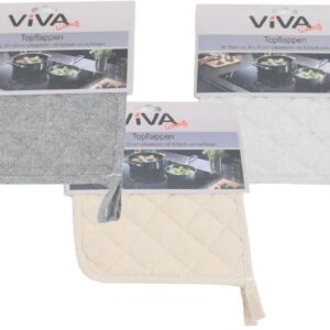 Topflappen 2 er 20 x 20 cm Polybag mit HeaderVE 12