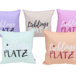 Dekokissen OUTDOOR Lieblingsplatz 45x45cm VE 12