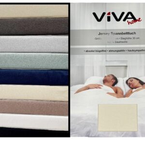 Jersey Spannbettlaken 100x200 cm Steghöhe 30cmVE20