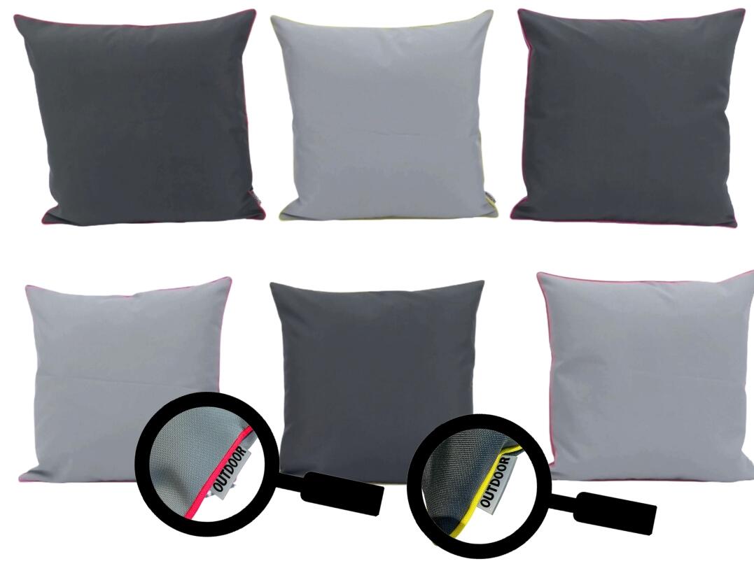 Dekokissen Outdoor uni mit Paspel 45 x 45 cm VE 12