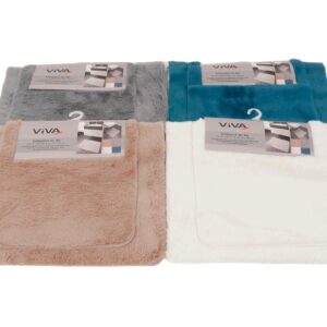 Badematten Set, Dekofell, 45x45+60x90 cm, VE 12