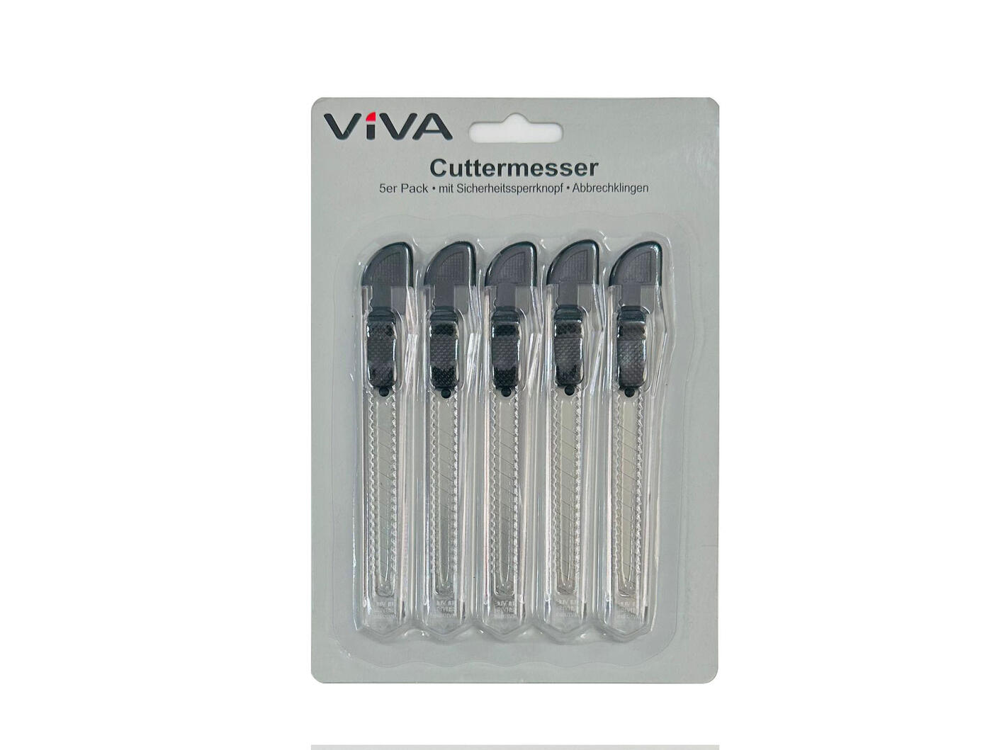 Cuttermesser-Set 5tlg. VE 48