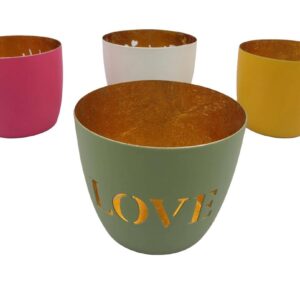 Teelichthalter Eisen Love Ø 10 cm VE 36