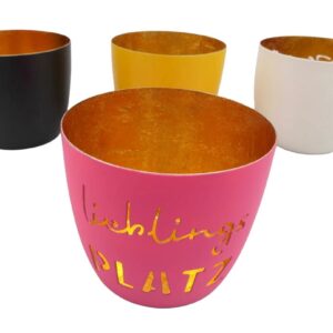 Teelichthalter Eisen Lieblingsplatz Ø 10 cm VE 36