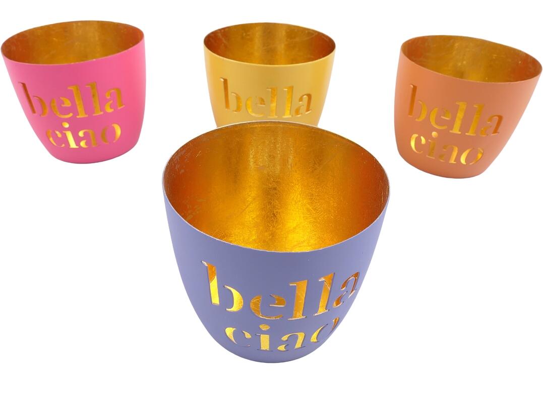 Teelichthalter Eisen Bella Ciao Ø 10 cm VE 36