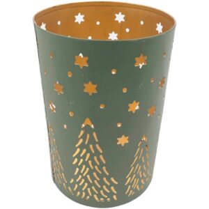 Windlicht Eisen Tannen 10,5 x 15 cm VE 24/6
