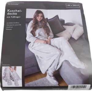 Kuscheldecke mit Füßlingen 130 x 200 cm VE 10