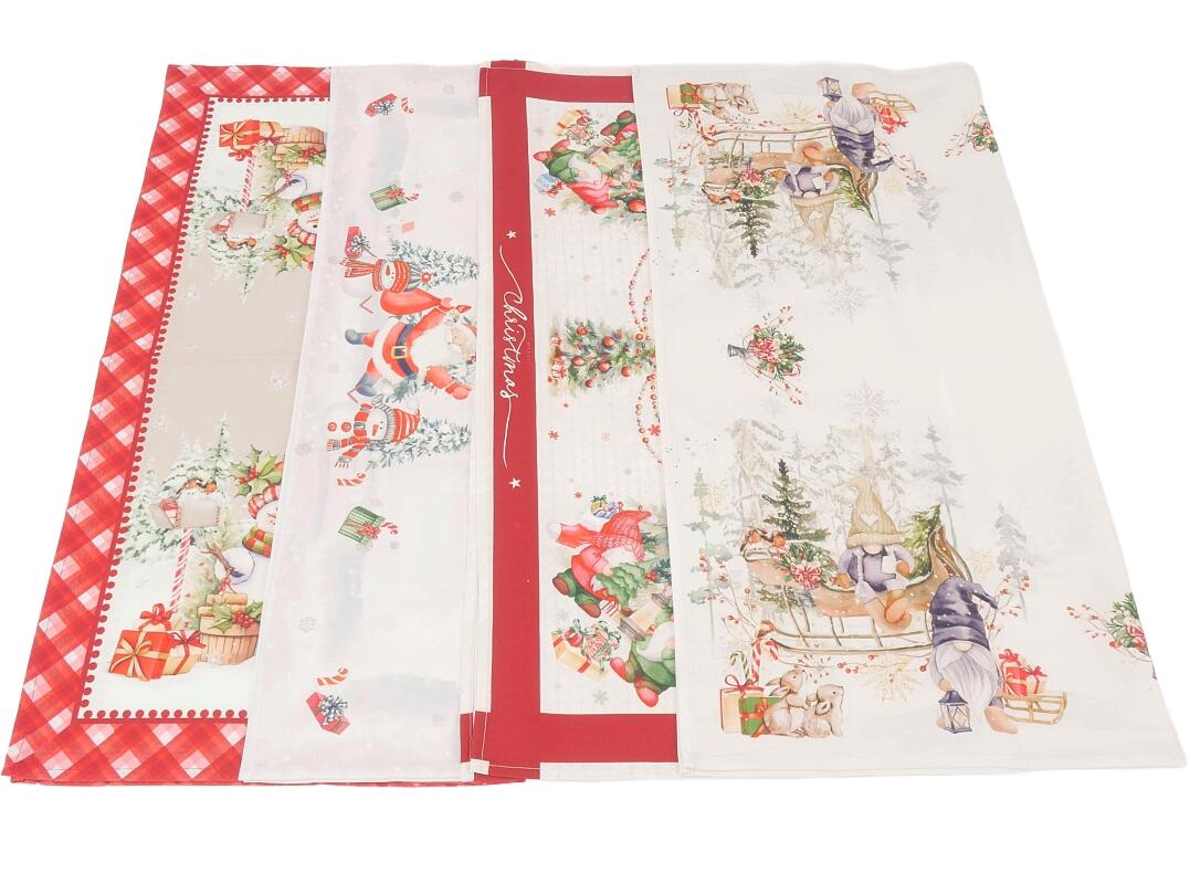 Mitteldecke Schneemann/Wichtel 80 x 80 cm VE 24