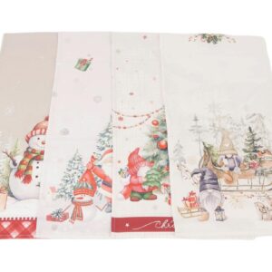 Tischläufer Schneemann/Wichtel 40 x 150 cm VE 24